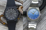 Tissot PRX Powermatic 80 Carbon Black Dial Black Rubber Strap Watch for Men - T137.907.97.201.00