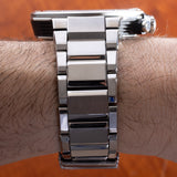 Tissot T-Race Black Dial Gray Steel Strap Watch for Men - T141.417.11.051.01