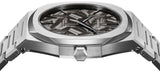 D1 Milano Ultra Thin Ashfield Black Dial Silver Steel Strap Watch for Men - D1-UTBJ32