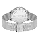 Lacoste Replay Blue Dial Silver  Steel Strap Watch for Men - 2011256