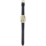 Michael Kors Suri Gold Dial Black Leather Strap Watch for Women - MK4880