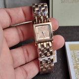 Michael Kors Georgie Rose Gold Dial Rose Gold Steel Strap Watch for Women - MK4932