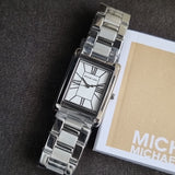 Michael Kors Essex Silver Dial Silver Steel Strap Watch for Women - MK4906