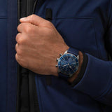 Breitling Superocean Heritage Chronograph 44 Blue Dial Blue Mesh Bracelet Watch for Men - A13313161C1S1