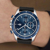Lacoste Neoheritage Blue Dial Black Silicone Strap Watch for Men - 2011252