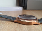 Emporio Armani  Zeta  Brown Dial Gray Fabric Strap Watch for Men - AR1976