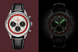 Breitling Navitimer B01 Chronograph 43 Boeing 747 White Dial Black Leather Strap Watch for Men - AB01383B1G1P1