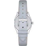Emporio Armani Valeria Silver Dial Blue Leather Strap Watch for Women - AR11032