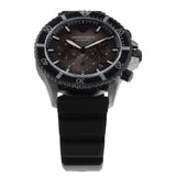 Emporio Armani Diver Chronograph Black Dial Black Silicone Strap Watch For Men - AR11515