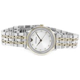 Emporio Armani Alpha Silver Dial Two Tone Steel Strap Watch for Women - AR1962