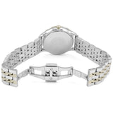 Emporio Armani Alpha Silver Dial Two Tone Steel Strap Watch for Women - AR1962