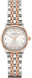 Emporio Armani Alpha Silver Dial Two Tone Steel Strap Watch for Women - AR1962