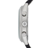 Emporio Armani Zeta Black Dial Black Leather Strap Watch for Men - AR1975