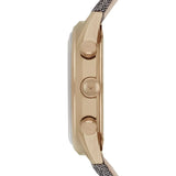 Emporio Armani  Zeta  Brown Dial Gray Fabric Strap Watch for Men - AR1976