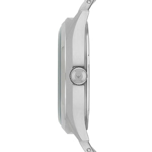 Emporio Armani Zeta Black Dial Silver Steel Strap Watch for Men - AR1977