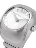 Michael Kors Rylee Silver Dial Silver Steel Strap Ring Watch for Women - MK4873
