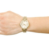 Burberry The Classic Champagne Gold Dial Gold Steel Strap Watch for Women - BU10109
