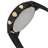 Lacoste 12.12 Black Dial Black Silicon Strap Watch for Men - 2011012