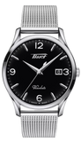Tissot Heritage Visodate Black Dial Silver Steel Strap Watch - T118.410.11.057.00