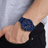 Lacoste 12.12 Blue Dial Blue Silicon Strap Watch for Men - 2010970