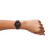 Fossil Evanston Black Dial Black Steel Strap Watch for Unisex - BQ2645