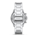 Fossil Bannon Blue Dial Silver Steel Strap Watch for Men - BQ2771