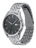 Lacoste Vienna Gray Dial Gray Steel Strap Watch for Men - 2011073T