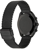 Tissot T Classic PR 100 Chronograph Black Dial Black Mesh Bracelet Watch For Men - T101.417.33.051.00