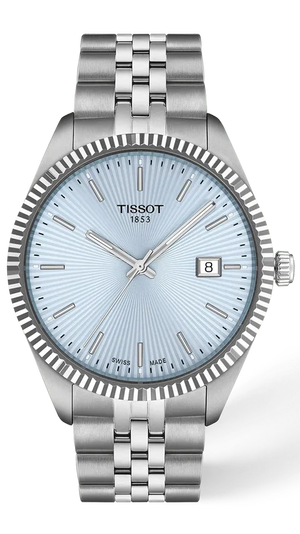 Tissot Ballade Ice Blue Dial Silver Stainless Steel Watch for Unisex - T156.410.11.351.00