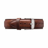 Daniel Wellington Classic St Mawes White Dial Brown Leather Strap Watch For Women - DW00100152