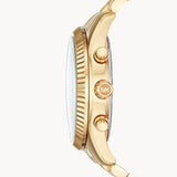Michael Kors Lexington Crystals Gold Dial Gold Steel Strap Watch for Men - MK8494