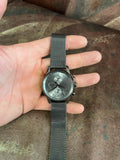 Hugo Boss Navigator Chronograph Grey Dial Grey Mesh Bracelet Watch for Men - 1513674