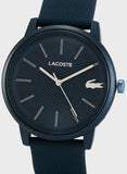 Lacoste 12.12 Blue Dial Blue Silicon Strap Watch for Men - 2011241