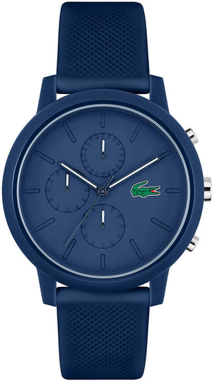 Lacoste 12.12 Blue Dial Blue Silicone Strap Watch for Men - 2011244