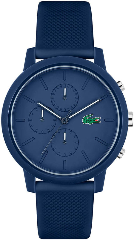 Lacoste 12.12 Blue Dial Blue Silicone Strap Watch for Men - 2011244