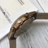 Emporio Armani  Zeta  Brown Dial Gray Fabric Strap Watch for Men - AR1976