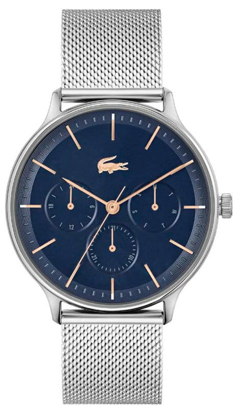 Lacoste Club Blue Dial Blue Steel Strap Watch for Men - 2011228