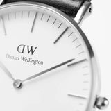 Daniel Wellington Classic Bayswater White Dial Blue NATO Strap Watch For Women - DW00100280