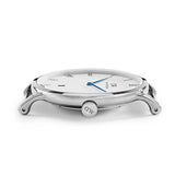 Daniel Wellington Dapper Bristol White Dial Brown Leather Strap Watch For Women - DW00100090