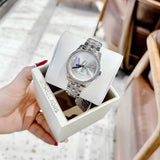 Michael Kors Bryant Silver Dial Silver Steel Strap Watch for Women - MK7542