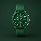 Lacoste 12.12 Green Dial Green Silicone Strap Watch for Men - 2010973