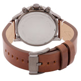 Fossil Bannon Black Dial Brown Leather Strap Watch for Men - BQ2709