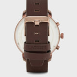 Lacoste Replay Black Dial Brown Leather Strap Watch for Men - 2011257