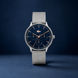 Lacoste Club Blue Dial Blue Steel Strap Watch for Men - 2011228