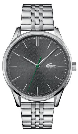 Lacoste Vienna Gray Dial Gray Steel Strap Watch for Men - 2011073T
