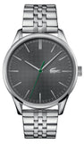 Lacoste Vienna Gray Dial Gray Steel Strap Watch for Men - 2011073T
