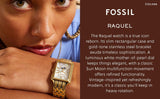Fossil Raquel 2 Tone Dial Gold Steel Strap Watch for Women - ES5398