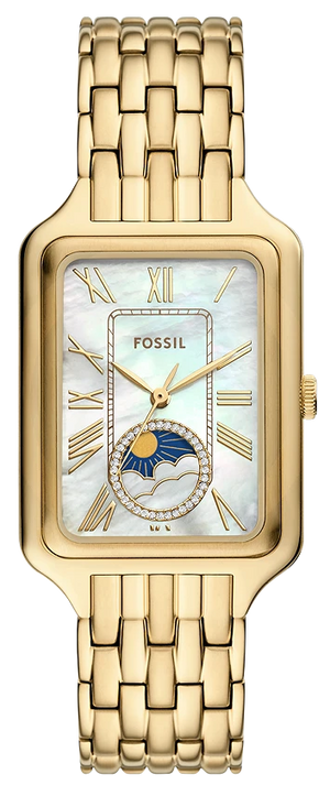 Fossil Raquel 2 Tone Dial Gold Steel Strap Watch for Women - ES5398