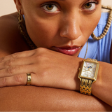 Fossil Raquel 2 Tone Dial Gold Steel Strap Watch for Women - ES5398