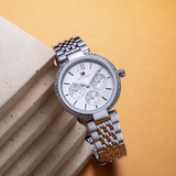 Tommy Hilfiger Sophia  Silver Dial Silver Steel Strap Watch for Women - 1782695